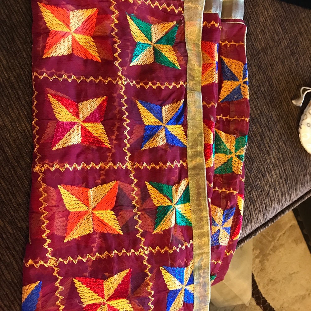 Punjabi scarf(fulkari dupatta)brand new.